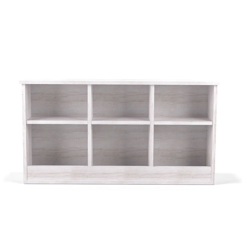 DH BASIC Transitional 6-Shelf Bookcase Headboard by Denhour