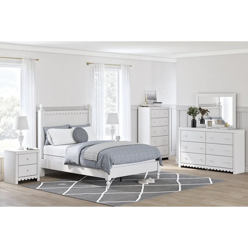 Signature Design by Ashley Mollviney White Dresser