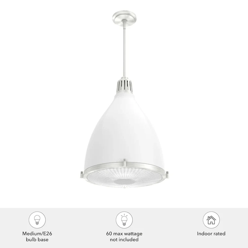 Hunter Bluff View Retro 16  3-Light Pendant - Kitchen Island, Dining Room, Entry - Mid-Century Modern, Industrial, Transitional