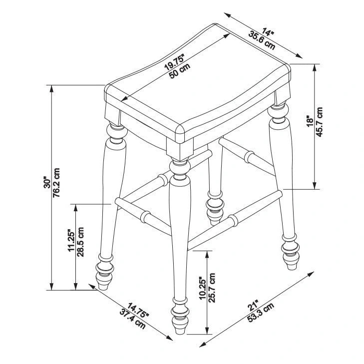 Katy Backless Bar Stool (Single)