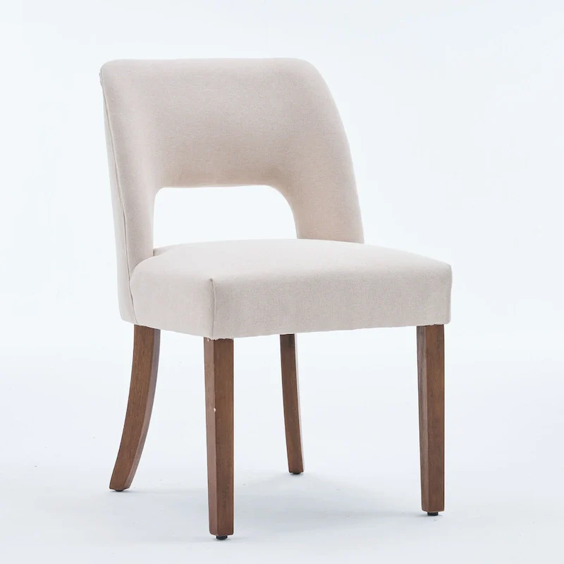 Set of 4 Fabric-upholstered Dining Chairs