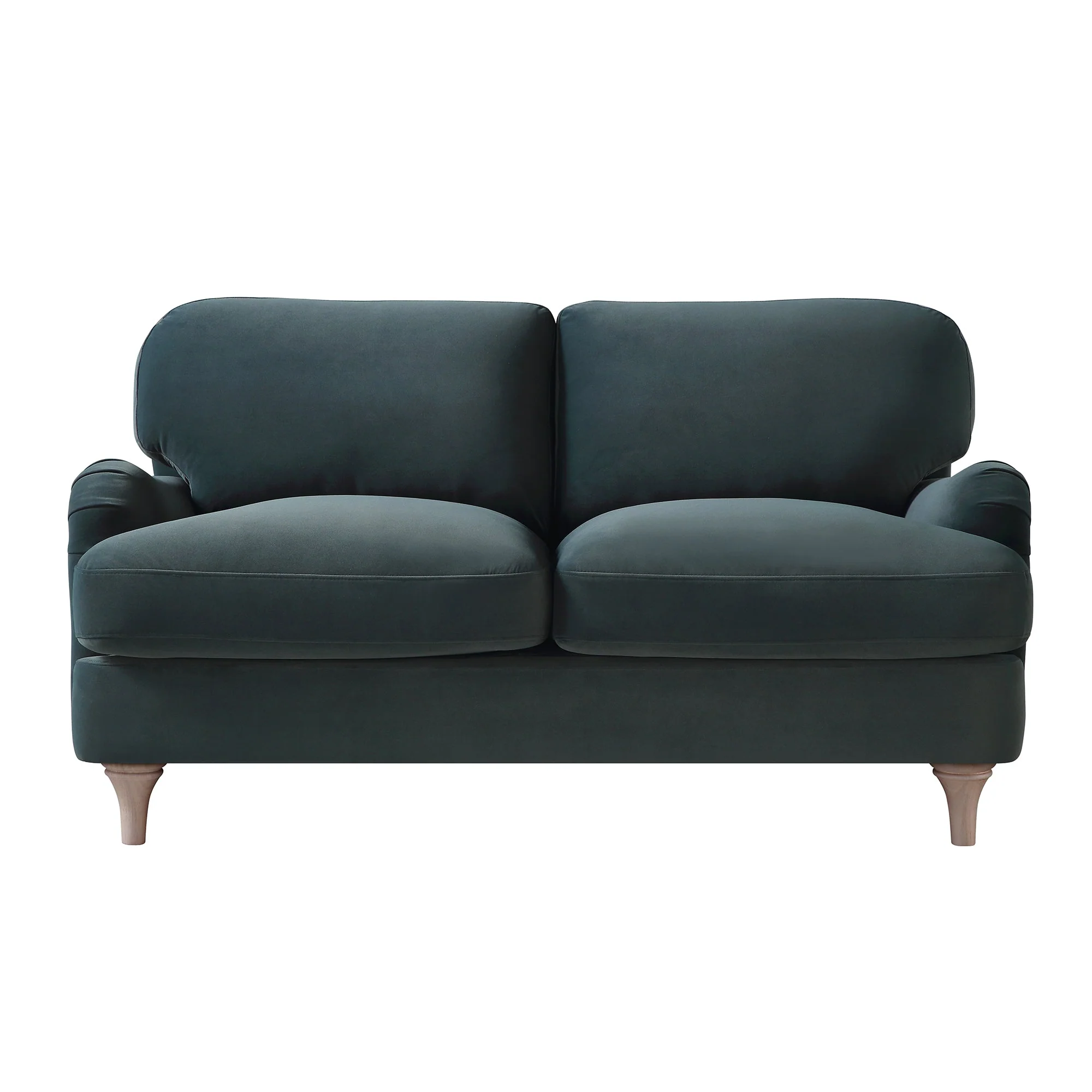 Aegean Blue Velvet Sofa, 2-Seater