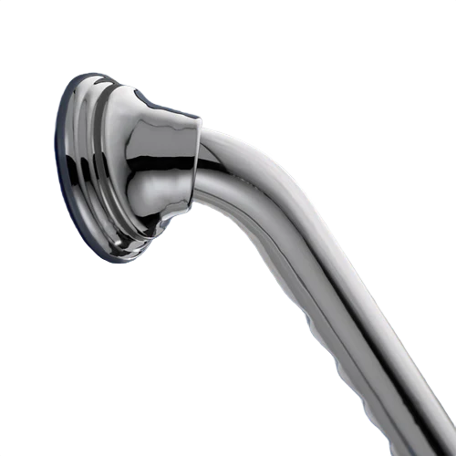 Moen Chrome Designer Grab Bar with Finger Notches, 16 in.