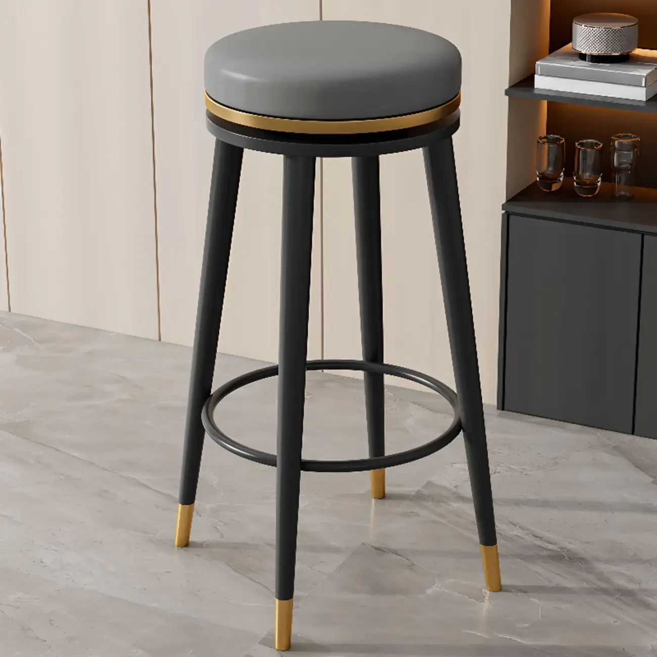 Counter Height Modern Metal Bar Stools