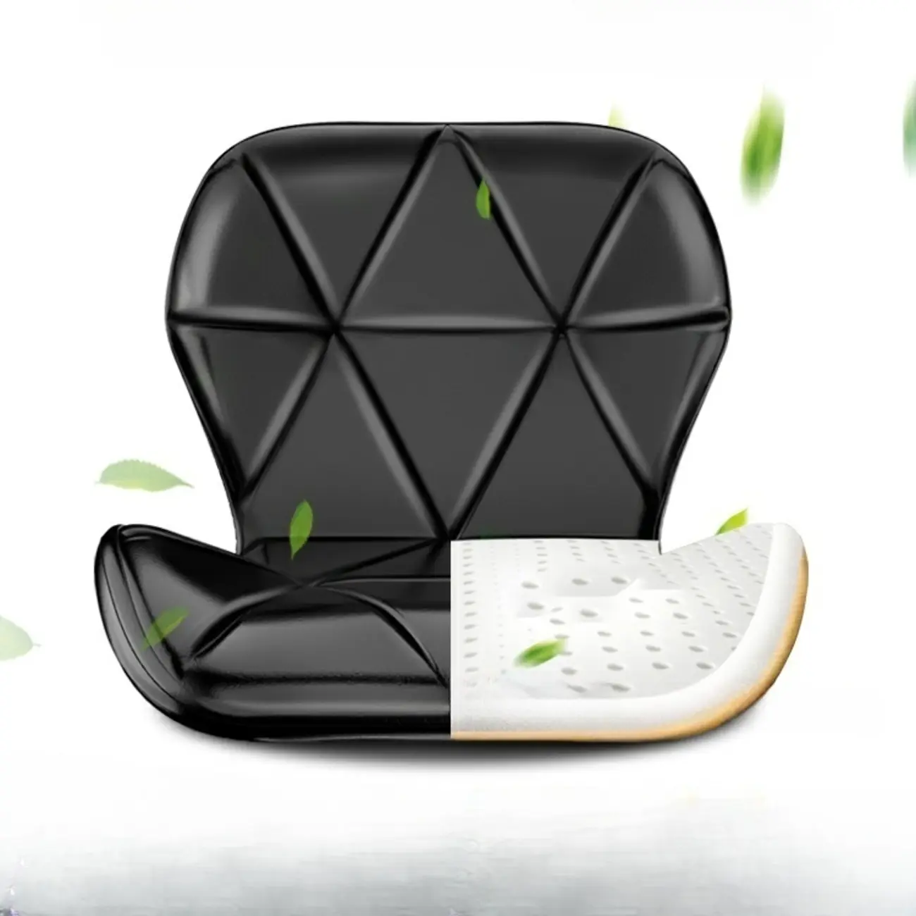 Square Adjustable Swivel Leather Bar Stools with Back