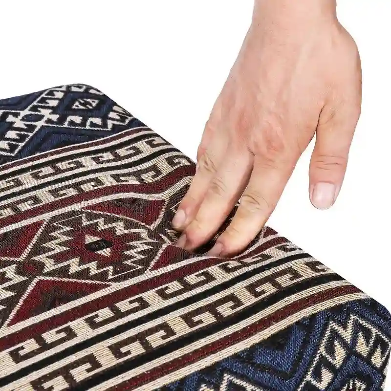 Adeco Bench Ottoman Fabric Rectangular Footrest Upholstered Bedroom