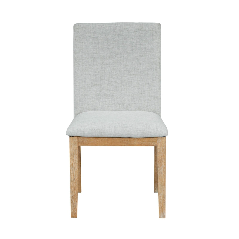 Rustic Style 7-Piece Extendable Dining Table Set with Removable Leaf, 2 Arm Chairs and 4 Armless Chairs