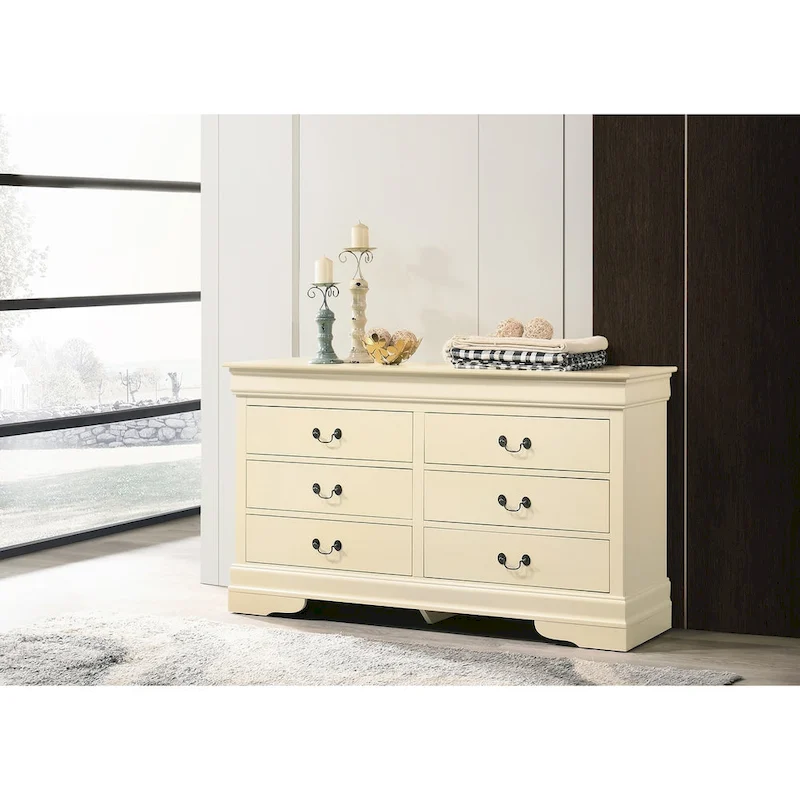 Louis Phillipe 2 6-Drawer Dresser