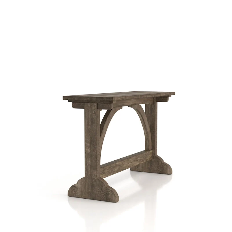 Rustic Oak 47-inch Console Table with Trestle Base