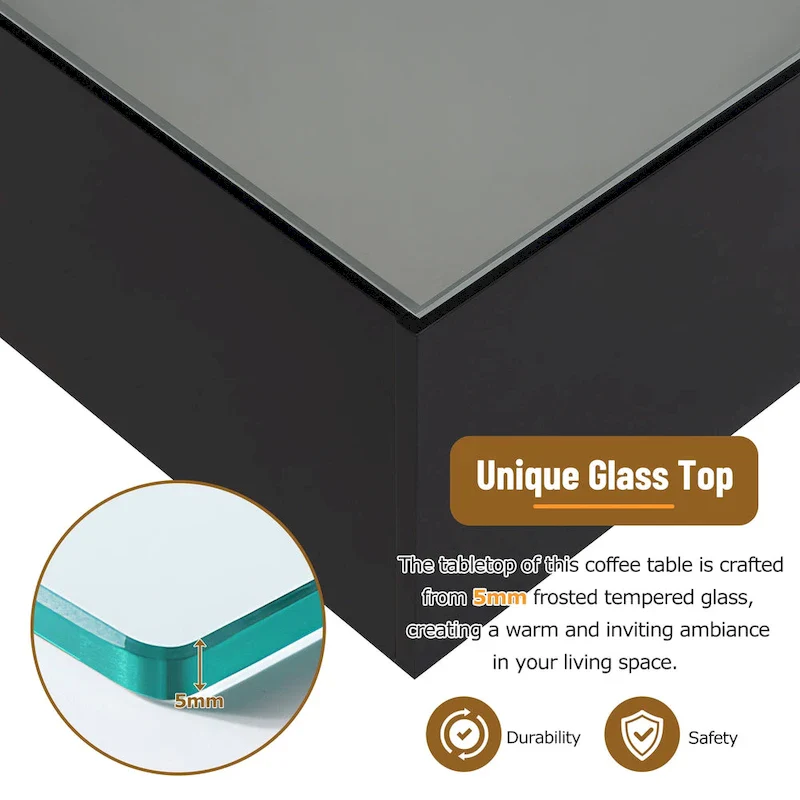 Square High Glossy Coffee Table