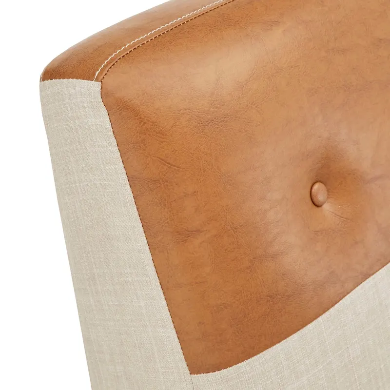 Leo Two-tone Push-back Recliner Chair by iNSPIRE Q Classic