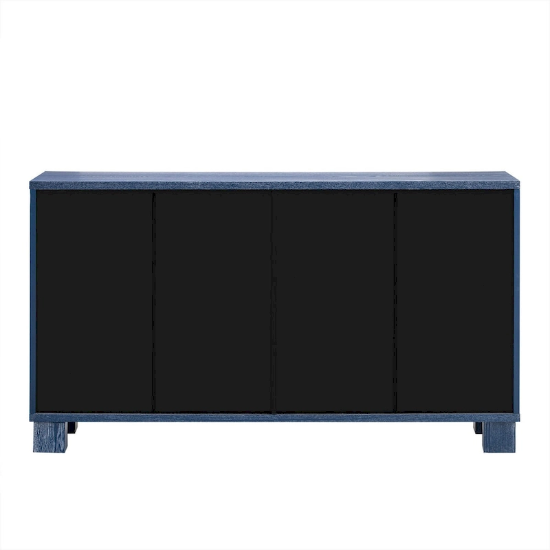 Wood Traditional Style Sideboard with Adjustable Shelves