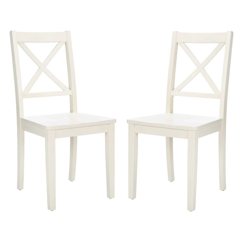 SAFAVIEH Lulla Farmhouse x-Back Dining Chair (Set of 2)