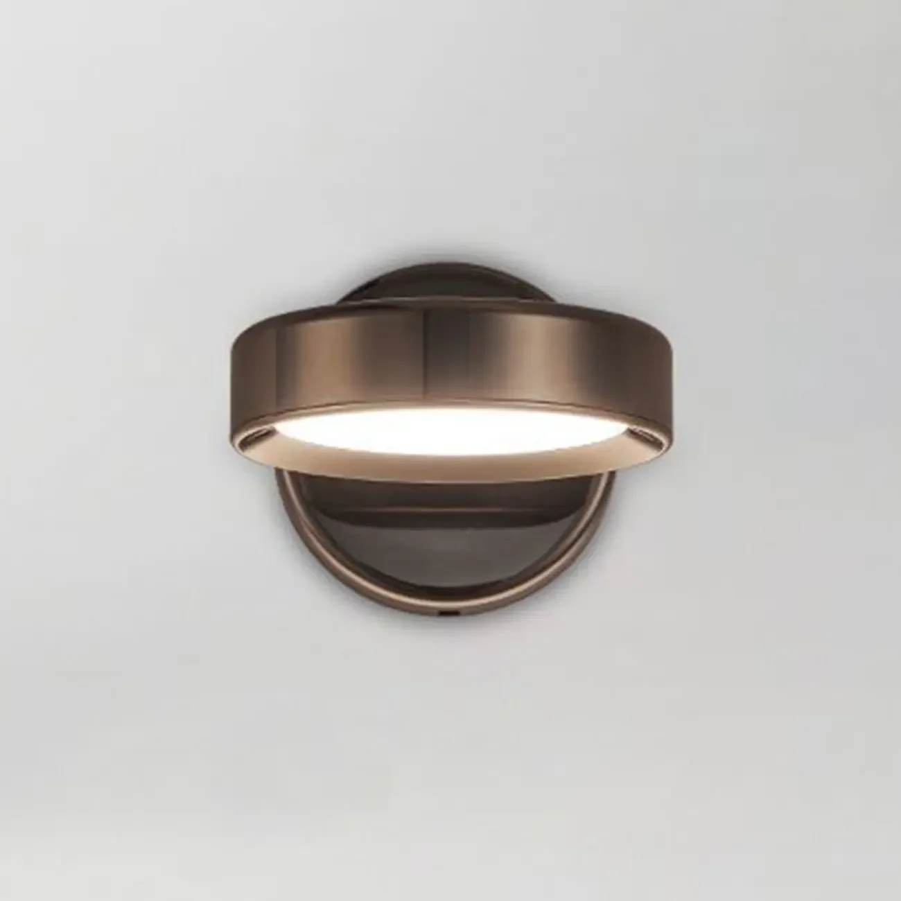 Modish Rotating Circular Chrome Wall Sconce