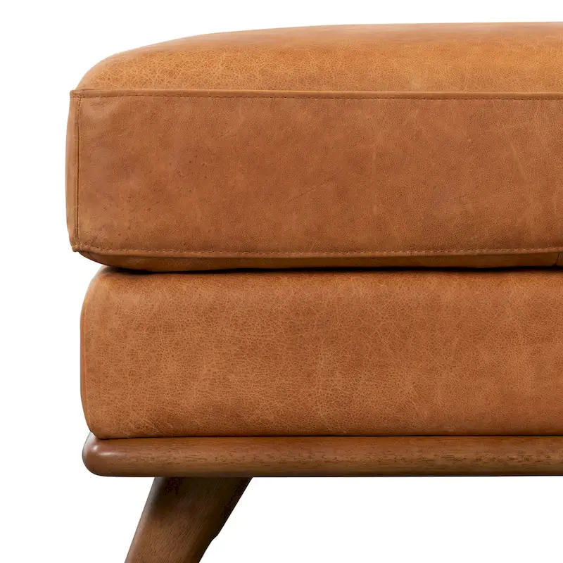Poly & Bark Nolita Ottoman - Full Grain Genuine Italian Leather