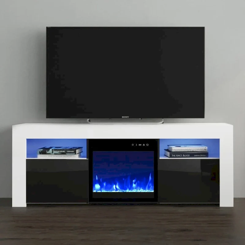 58-inch Electric Fireplace TV Console