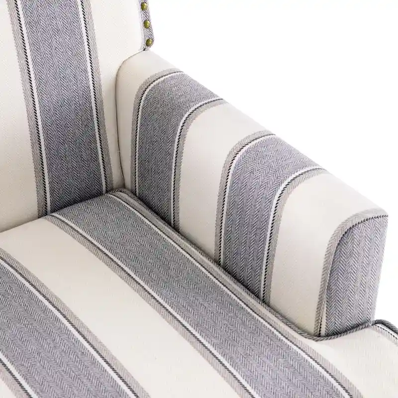 Armchair Accent Chairs with Nailhead Trim Set of 2