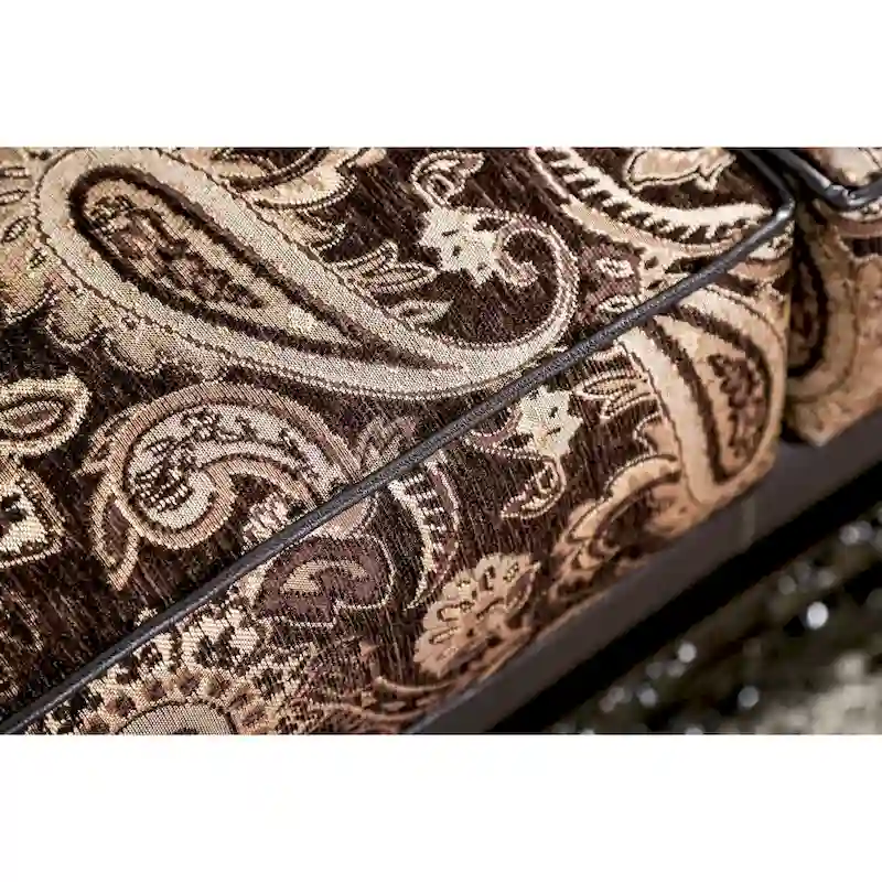 Dayaram Traditional Brown Chenille Semi-Firm Loveseat by Gracewood Hollow