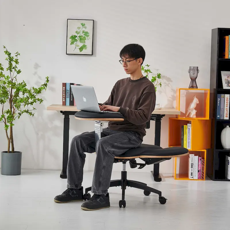 Black Ergonomic Adjustable Multi-Position Meditation Chair