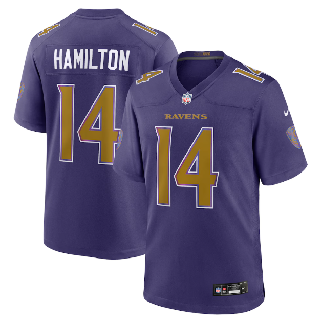 Baltimore Ravens Kyle Hamilton Purple Alternate Game Jersey