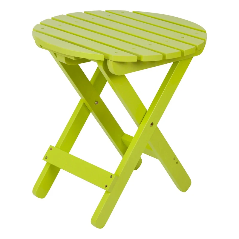 Remedy 19 Assembled Cedar Wood Round Collapsible Folding Table