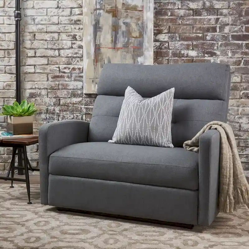 Fabric 2-Seater Recliner Club Chair