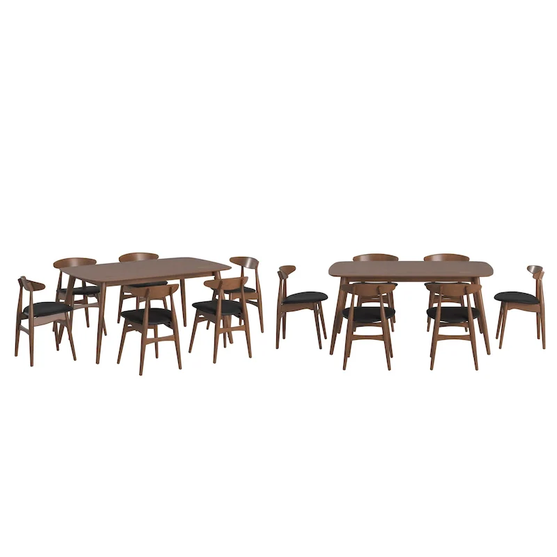 Ribe Mid-Century Modern Tapered Dining Set
