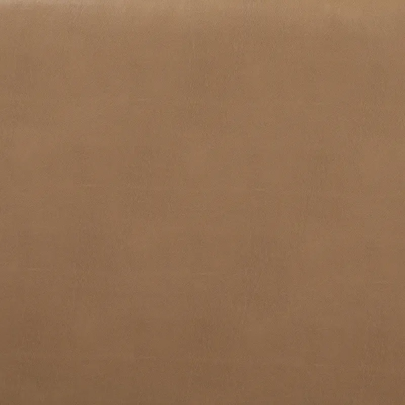 Brown Upholstered Dining Chairs with Sled Base - Set of 2