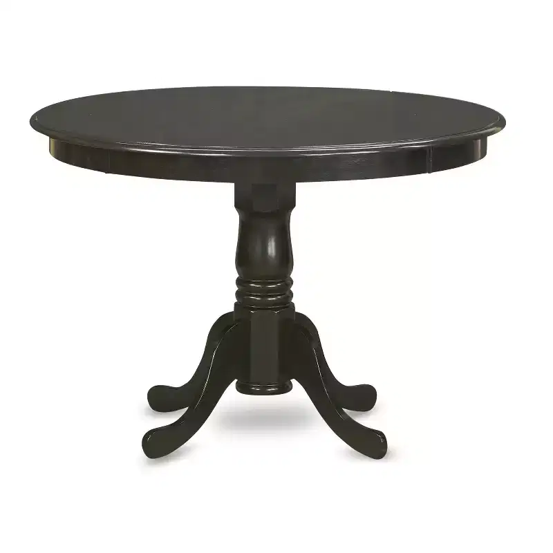 HomeStockRound Dining Table Set For 4 Kitchen Dining Pedestal Base Chairs 42x42 Inch