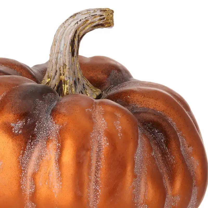 6  Autumn Pumpkin Set of 2 - strofoam:90% plastic:10%