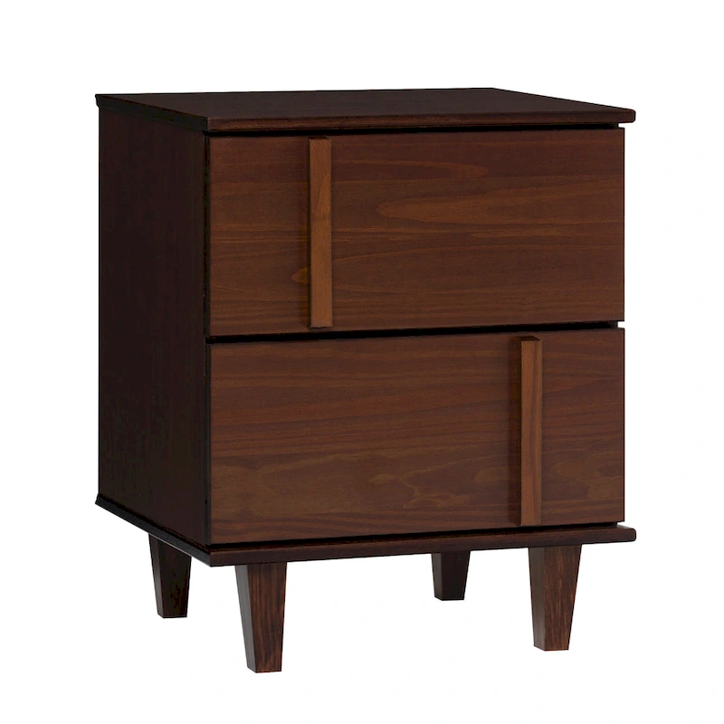 Middlebrook Mid-Century Modern Detailed Solid Wood Nightstand