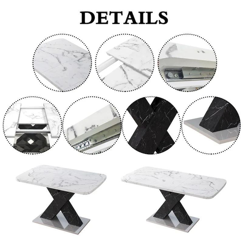 Modern Expandable Square Dining Table