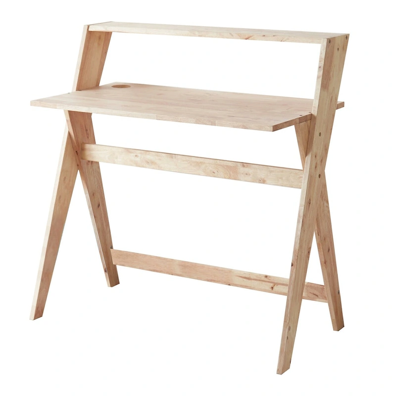 37.5 In. Mid Century Modern X Leg Study Desk