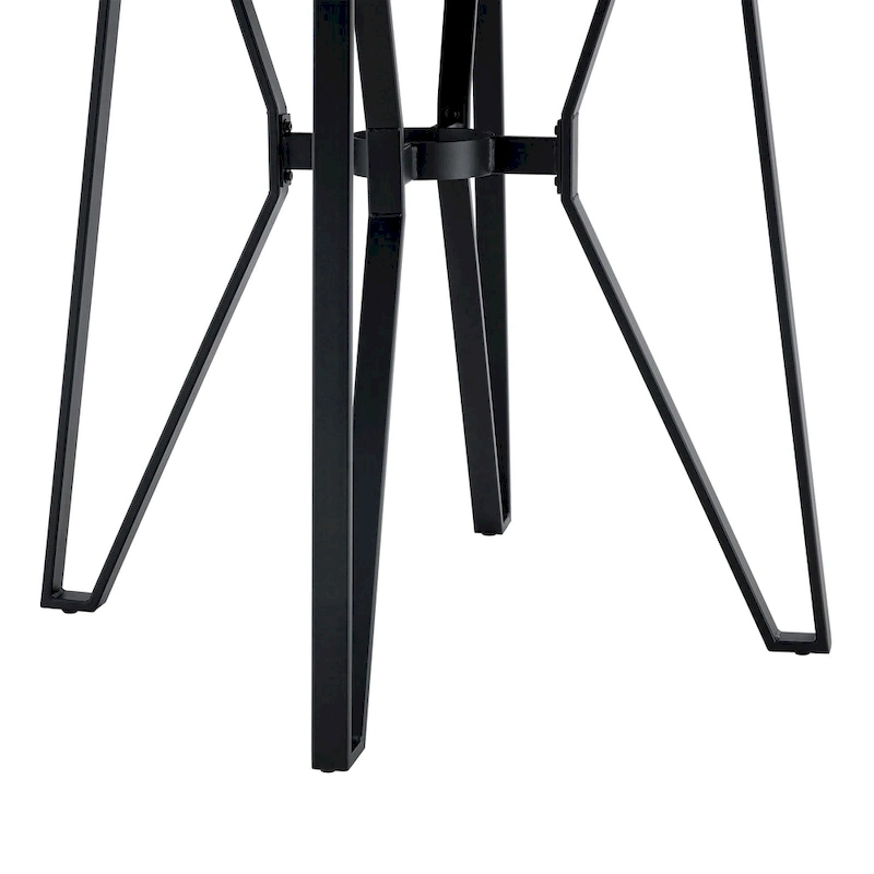 Netia 3-Piece Counter-Height Bar Set with Boucle Upholstered Chairs and Metal Table Base by Christopher Knight Home