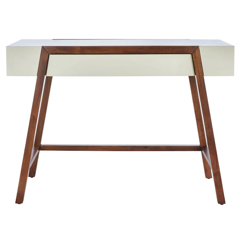 Mid-Century Style Desk with Walnut Frame