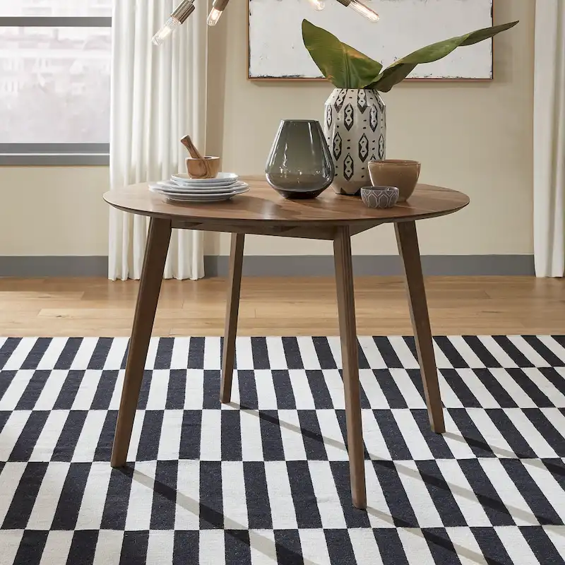 Space Savers Satin Walnut 5 Piece Drop Leaf Set