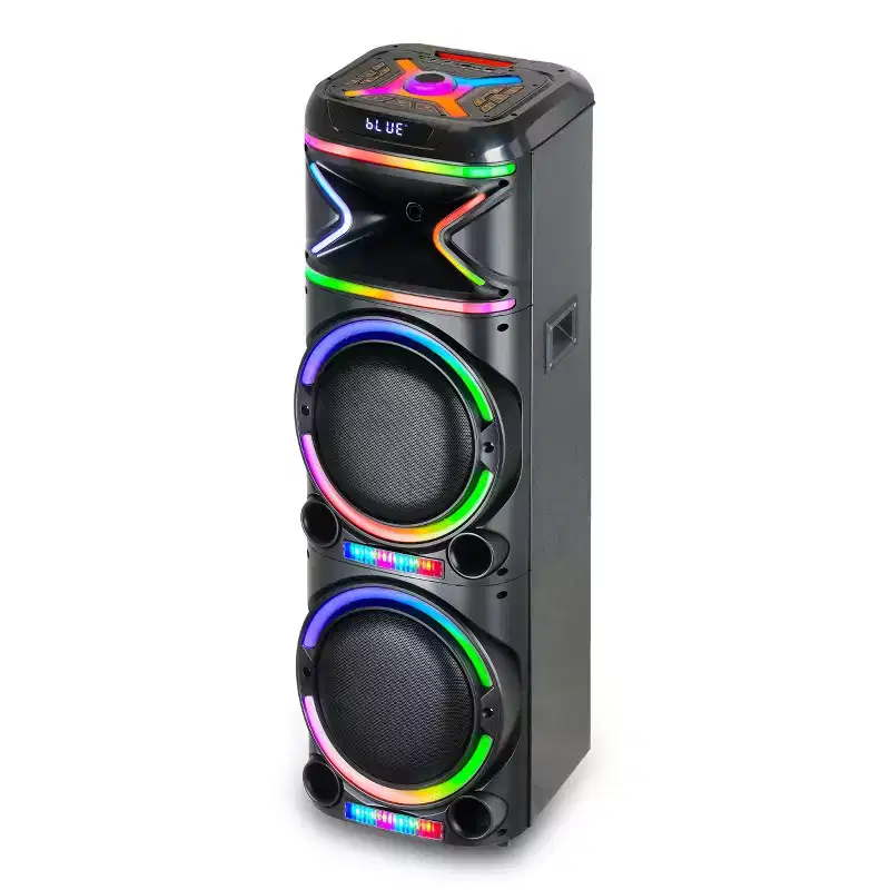 TOPTECH AL-212 Wireless Bluetooth Speaker with LED Lighting - Portable Speaker with Dual 12'' of Blazing Power - 10M(33ft) Wireless Range