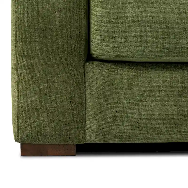 Poly & Bark Fano 99 Sofa in Distressed Green Velvet