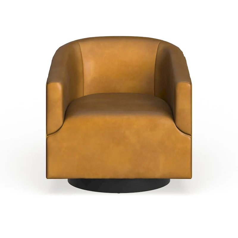 Wood Base Swivel Chair