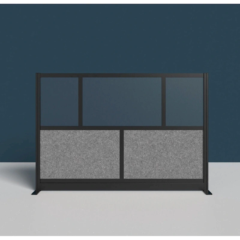 Modular Wall Room Divider System - Black Frame - 70  x 48  Starter Wall
