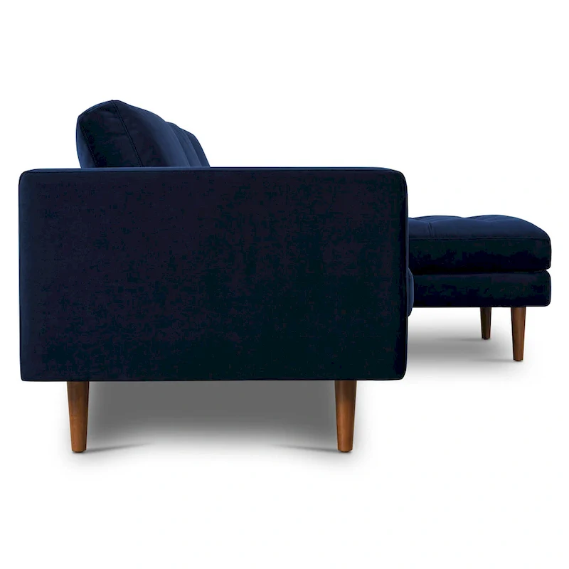 104.5 Fabric right-side sectional sofa