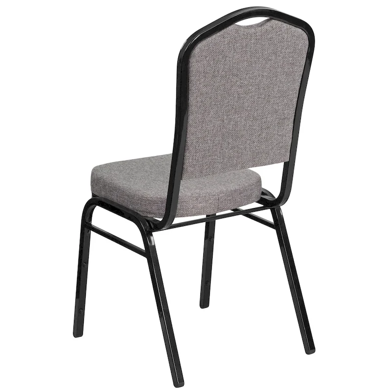 Steel/ Fabric Crown Back Stacking Banquet Chair (Set of 4)