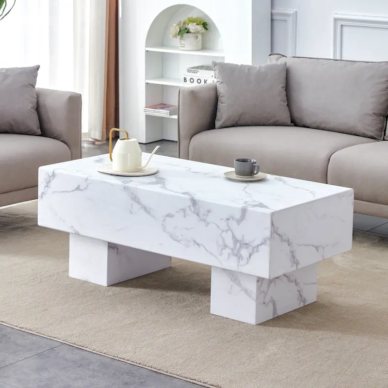 Modern Simple Texture Sticker MDF Coffee Table