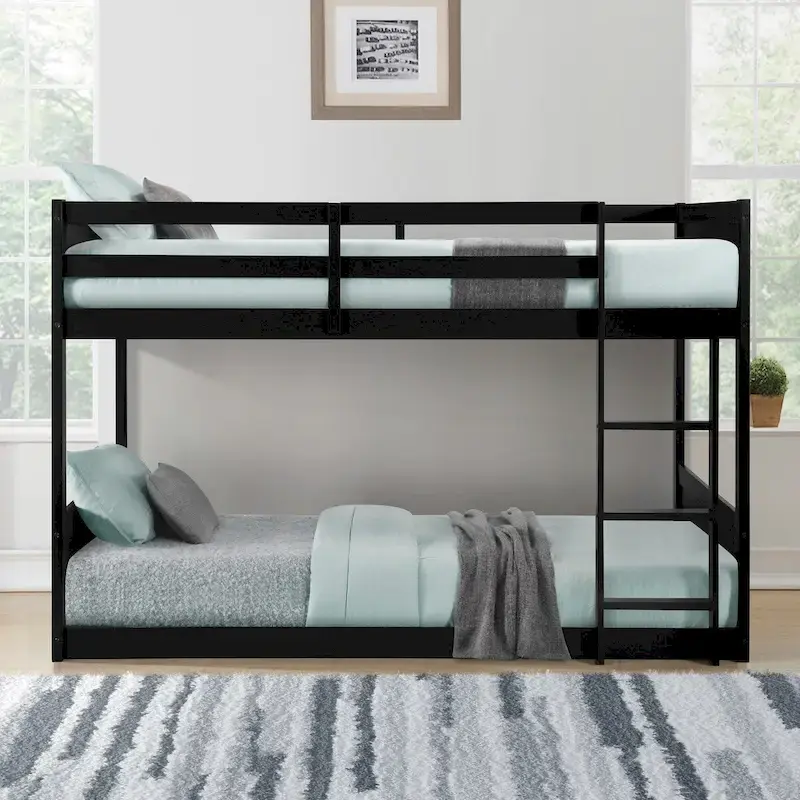 Delphia Low Profile Twin over Twin Bunk Bed