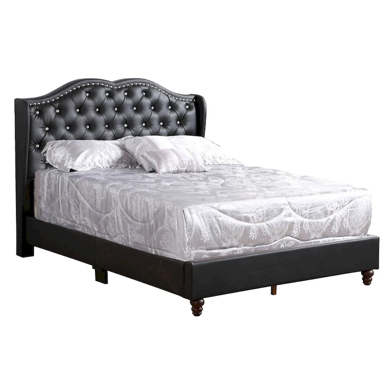 Joy Jewel Tufted Upholstered Bed