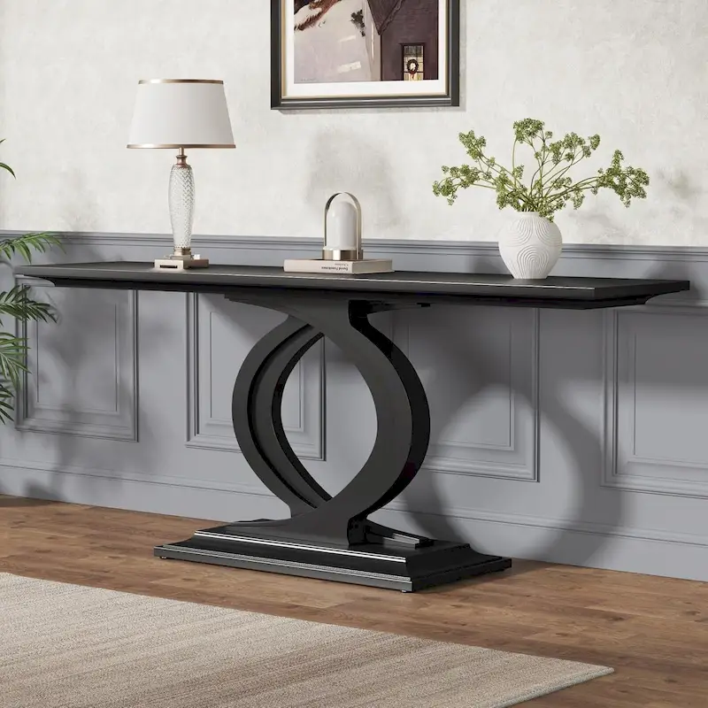 59 Inches Console Table for Entryway, Entry Hallway Table Sofa Table