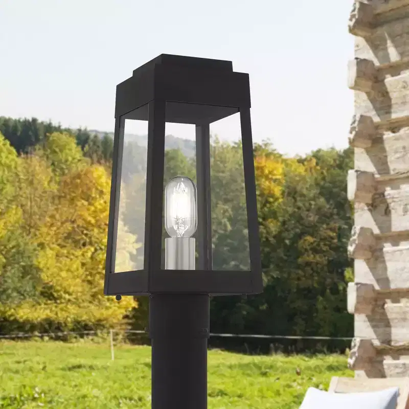 Livex Lighting Oslo 1 - Light Post Light in Black