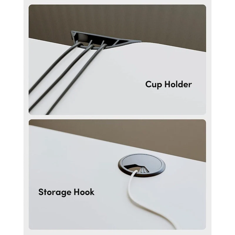 Electric Stand Up Height Adjustable Home Office Table, Sit Stand Desk with Splice Board