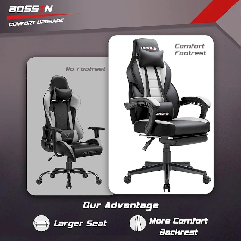 Racing Style Gaming Chair,300 lbs Big and Tall gamer chair High Back Computer Chair