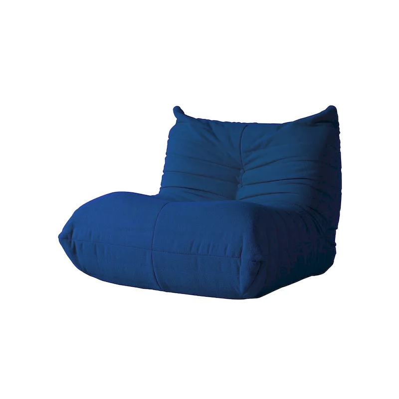 Single Sofa Teddy Fabric Bean Bag Chair